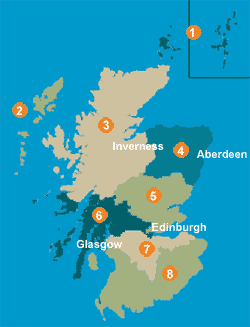 walking, cycling, canoing Scotland